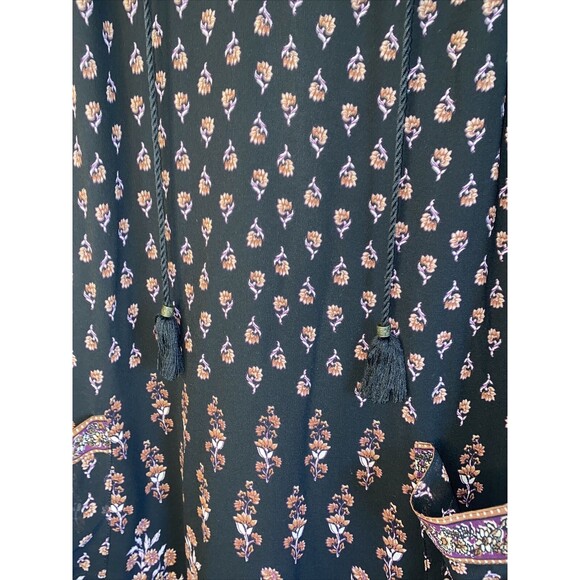 dress Floral open knit crochet hippie Paisley Midi S forever21 pheobe whimsigoth - Picture 3 of 12